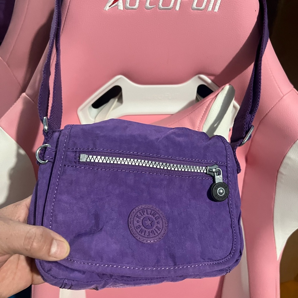 Kipling Purple Crossbody Bag Sz Small